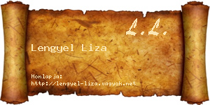 Lengyel Liza névjegykártya